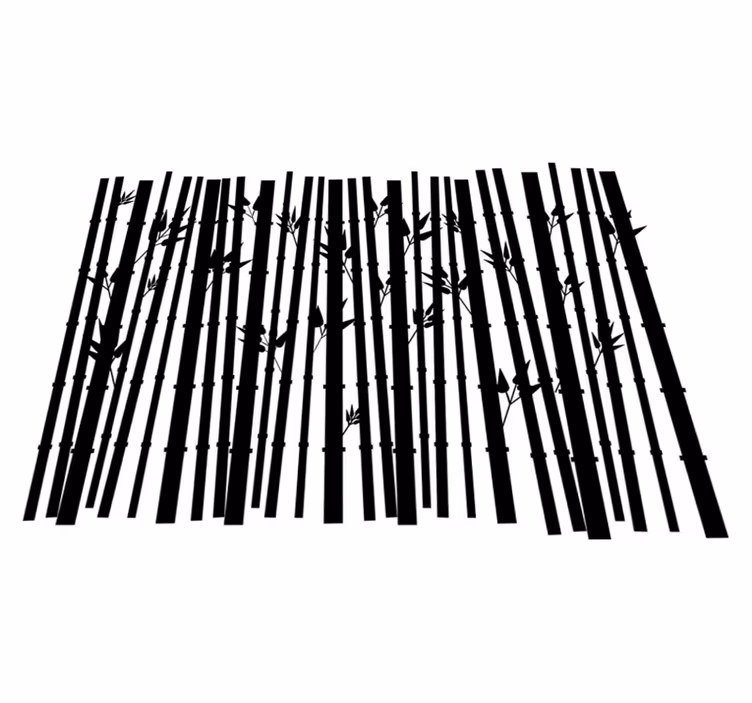 Koupelnový vinylový koberec s bambusovými rostlinami - TenStickers