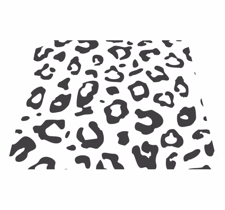 Vinylový koberec se zvířecím potiskem černý leopard - TenStickers