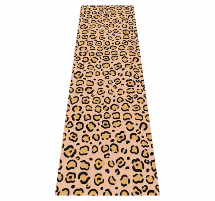 Vinylový koberec se zvířecím potiskem v pastelovém leopardu - TenStickers