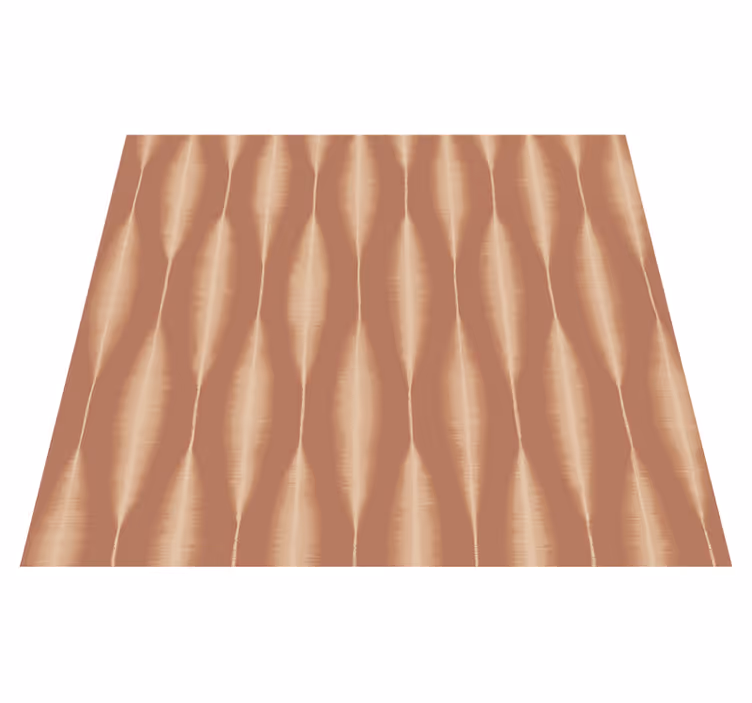 Geometrický vinylový koberec ikat kasuri mocha - TenStickers