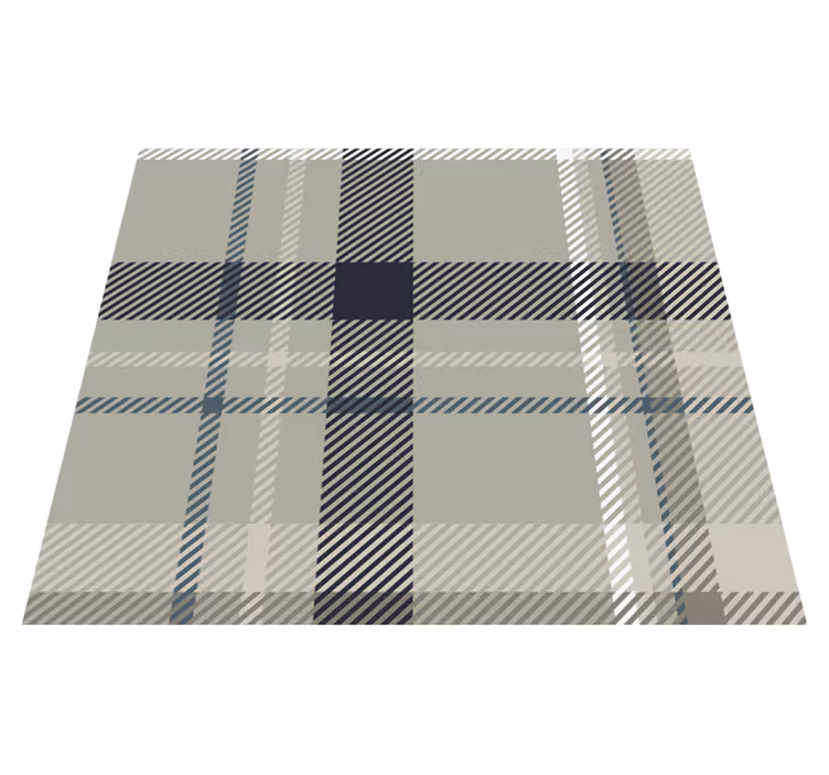 Geometrický vinylový koberec Šedý flanel - TenStickers