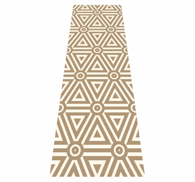 Geometrický vinylový koberec v retro vintage stylu - TenStickers