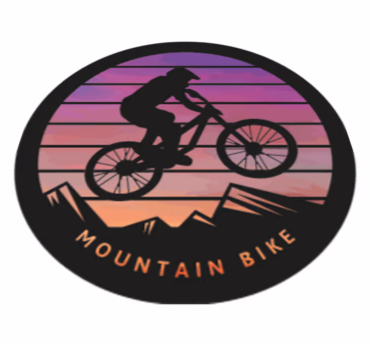 Přírodní vinylový koberec pro horské cyklisty - TenStickers
