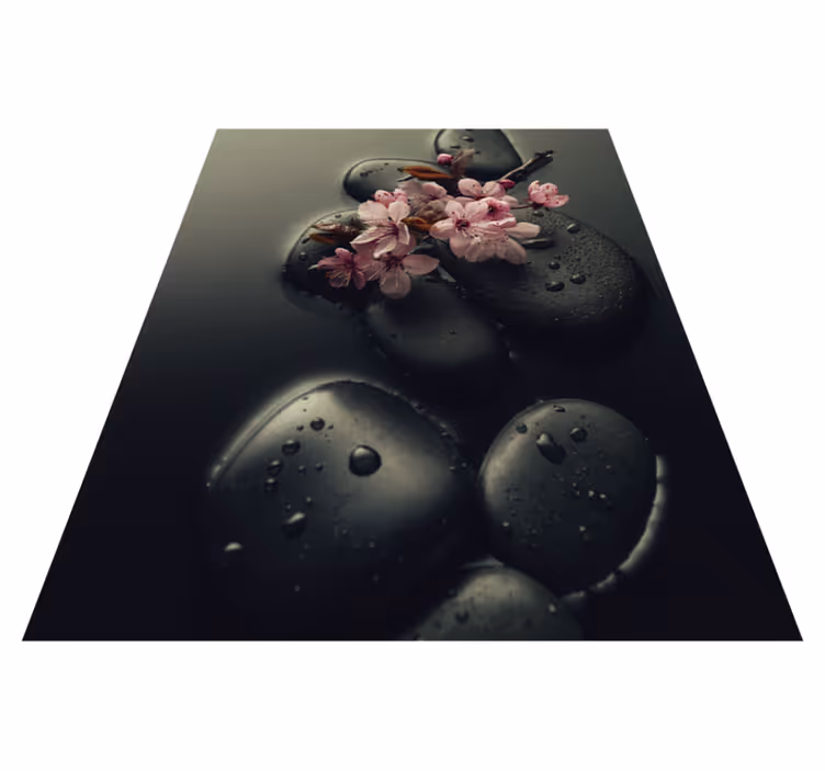 Přírodní vinylový koberec zen atmosféra se stonek - TenStickers