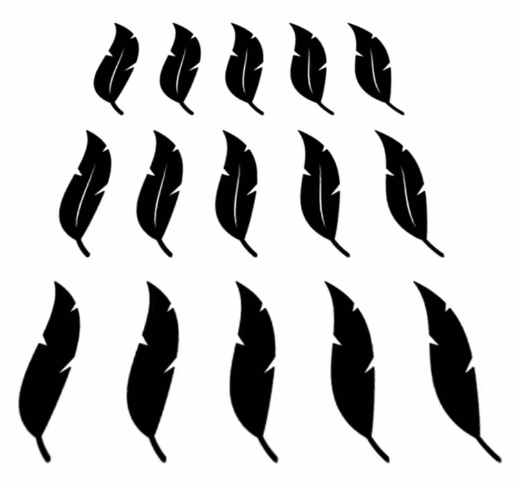 Přírodní vinylový koberec s plovoucími peříčky - TenStickers