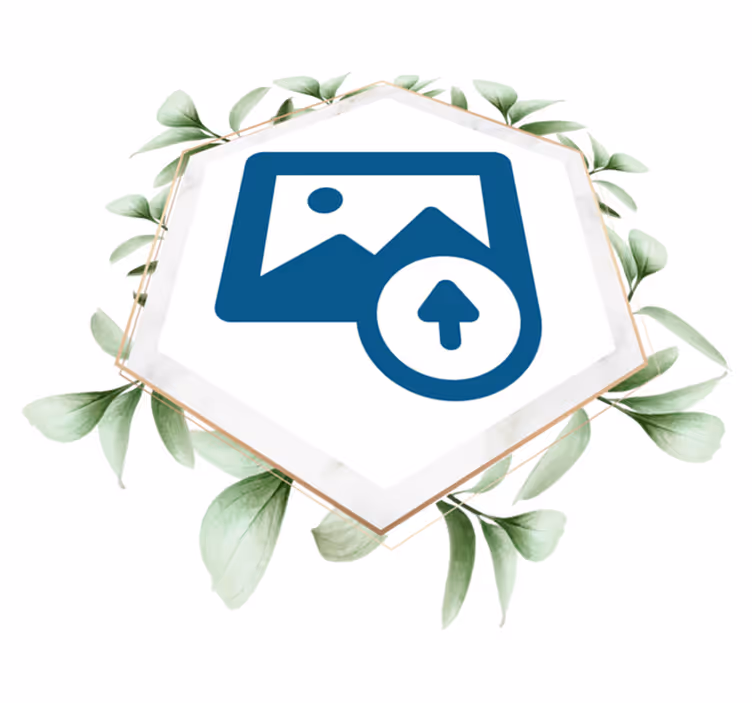 Přírodní vinylový koberec Žena s listy - TenStickers