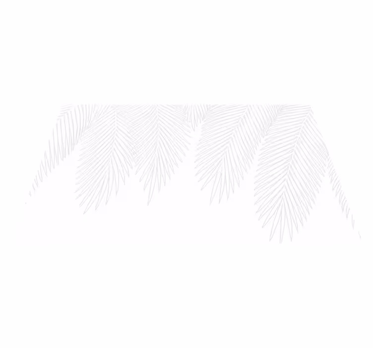 Vinylový koberec do ložnice neutrální palma - TenStickers