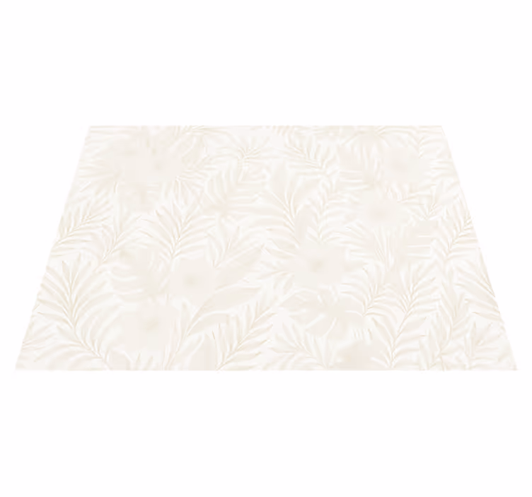 Vinylový koberec do ložnice neutrální tropický - TenStickers