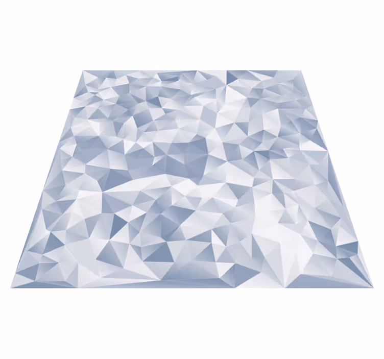 Geometrický vinylový koberec nerovné tvary - TenStickers