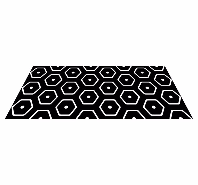Geometrický vinylový koberec minimalistický vzor - TenStickers