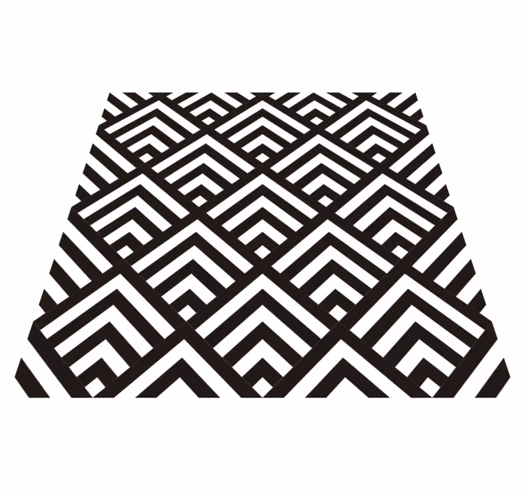 Geometrický vinylový koberec diamanty - TenStickers