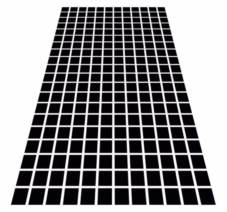 Geometrický vinylový koberec Šedé čtverce škála - TenStickers