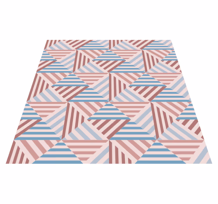 Geometrický vinylový koberec abstraktní trojúhelníky - TenStickers