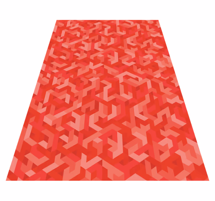 Geometrický vinylový koberec složitá geometrická konfigurace - TenStickers