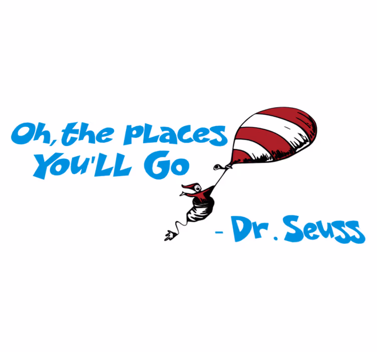 Vinylový koberec pro děti kam se podíváš - drseuss - TenStickers