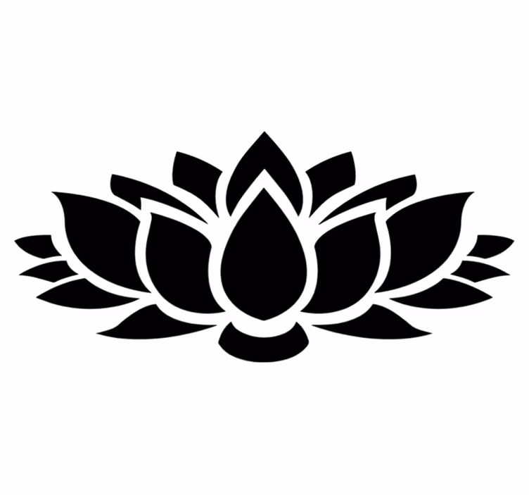 Vinylový koberec do ložnice lotus jednoduchý - TenStickers