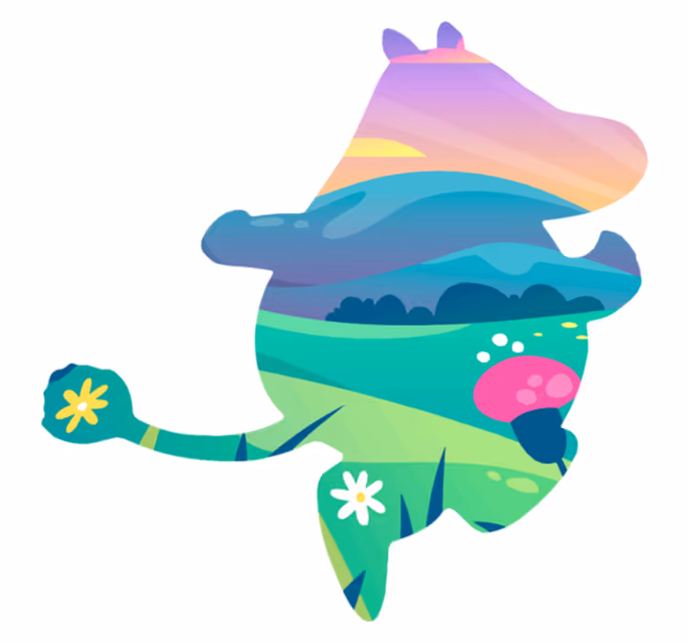 Vinylový koberec pro děti muminí svět - TenStickers
