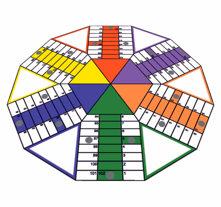 Vinylová hrací podložka s geometrickým vzorem - TenStickers