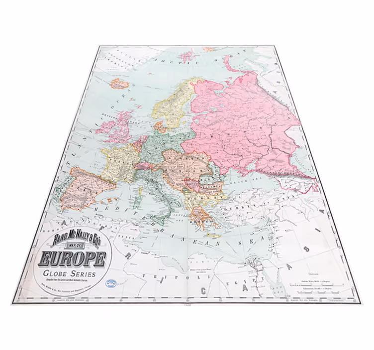 Vinylový koberec z celého světa mapa evropy 1900 - TenStickers
