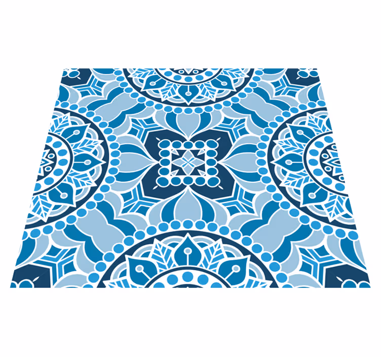Koupelnový vinylový koberec v mandala stylu - TenStickers