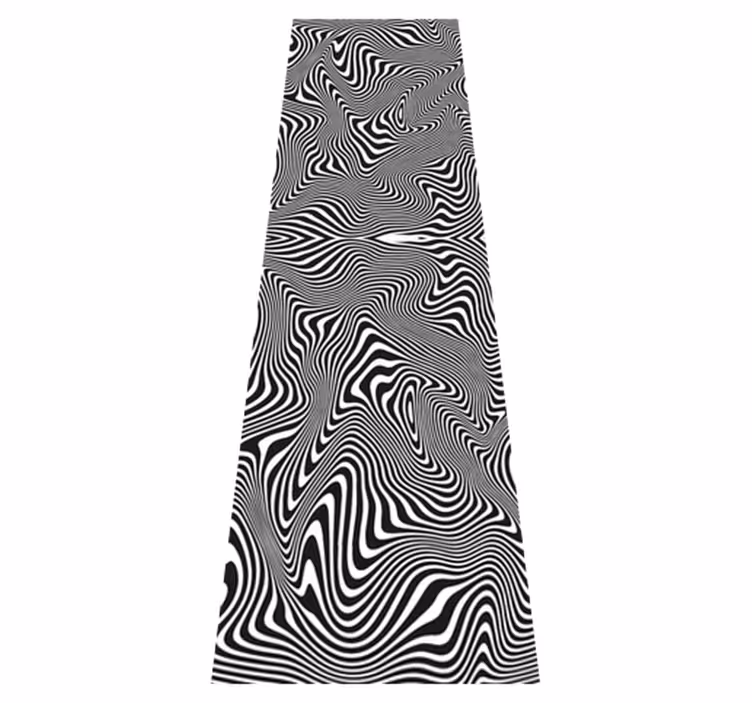 Koupelnový vinylový koberec zebra 3d efekt - TenStickers