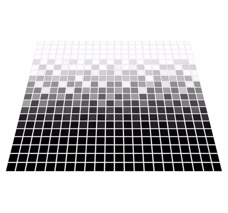 Koupelnový vinylový koberec s mini monochromními mozaikami - TenStickers