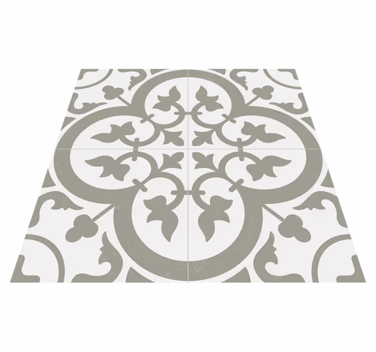 Kuchyňský vinylový koberec azulejo maroko zelený mlha - TenStickers