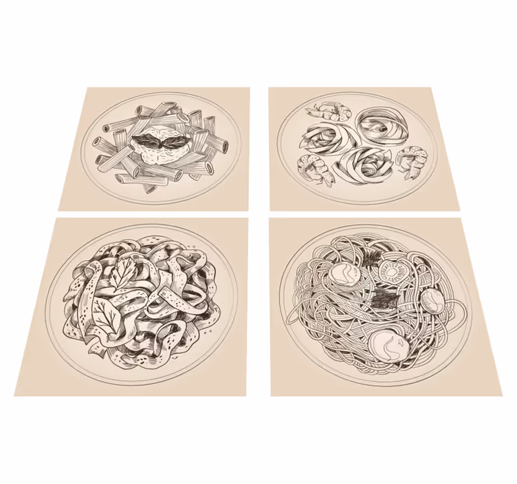Kuchyňský vinylový koberec s ornamentálními vzory - TenStickers