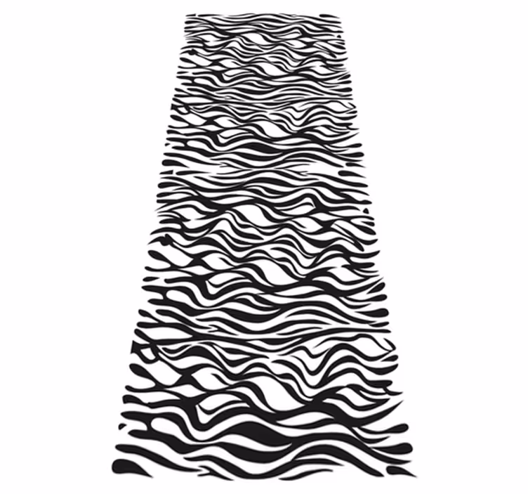 Kuchyňský vinylový koberec zebra pozadí lednice - TenStickers