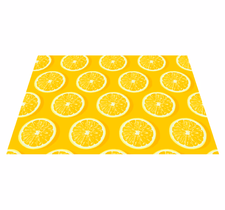 Kuchyňský vinylový koberec sliced lemons - TenStickers