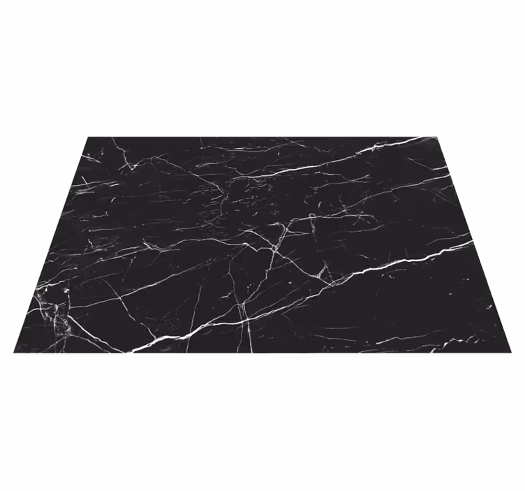 Kuchyňský vinylový koberec černý mramor - TenStickers