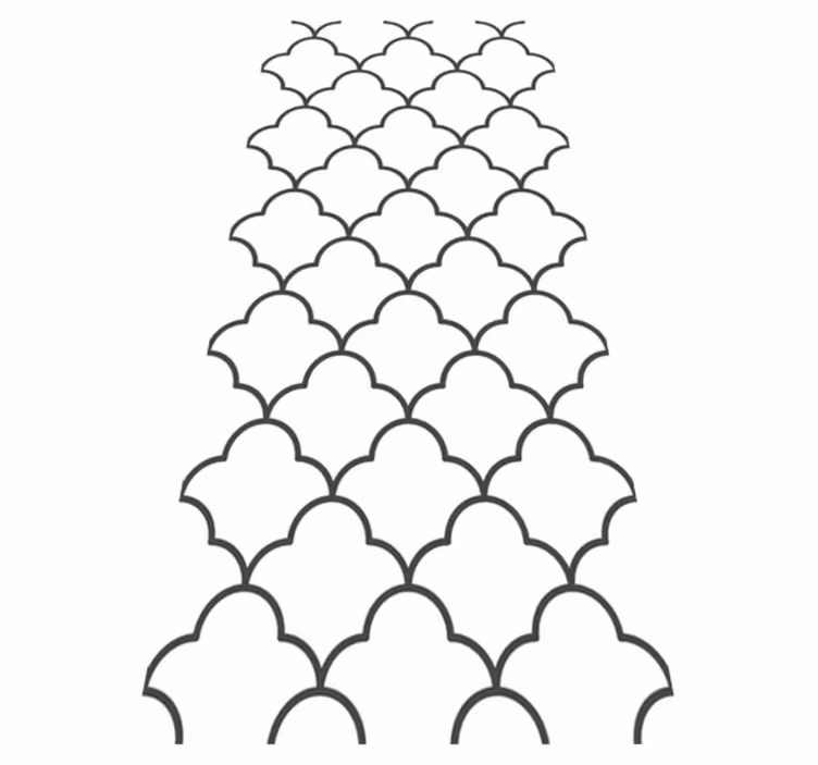 Kuchyňský vinylový koberec v geometrickém marockém designu - TenStickers