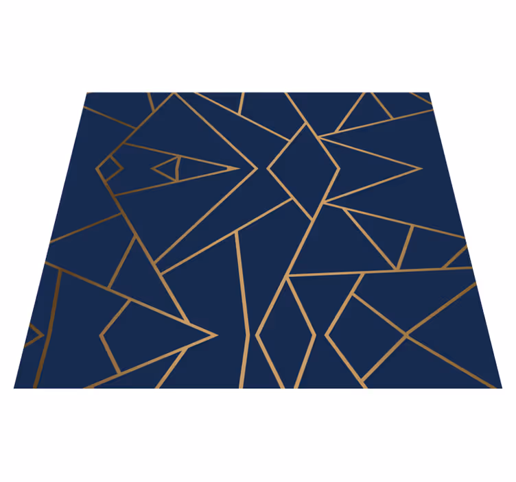 Vinylový studijní koberec geometrické tvary - TenStickers