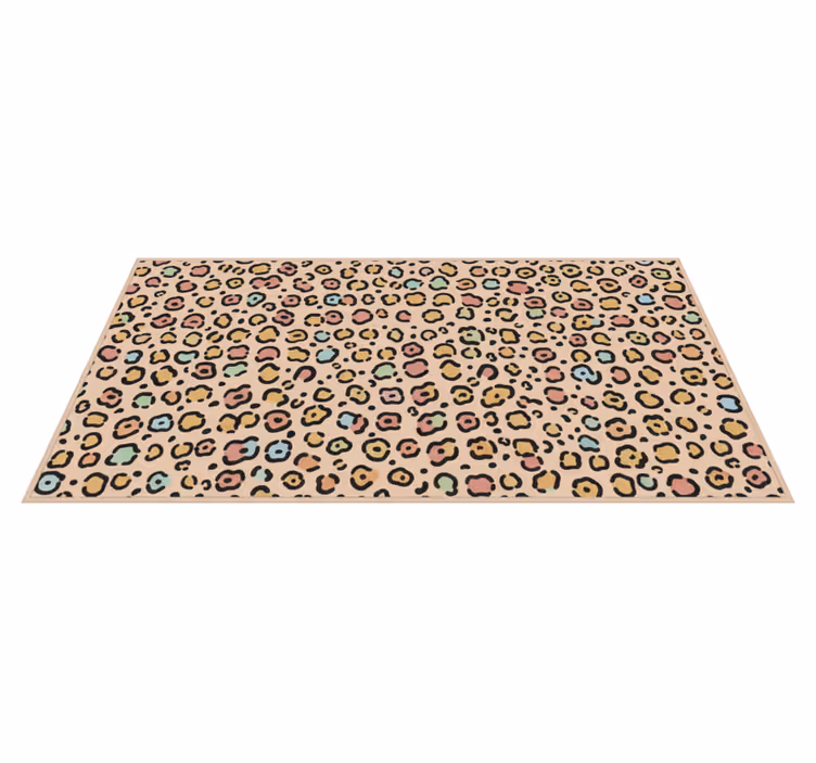 Vinylový koberec do ložnice s pastelovým leopardem - TenStickers