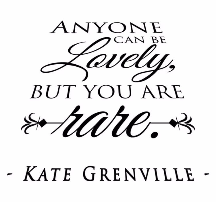 Vinylový koberec do ložnice s citátem kate grenville - TenStickers
