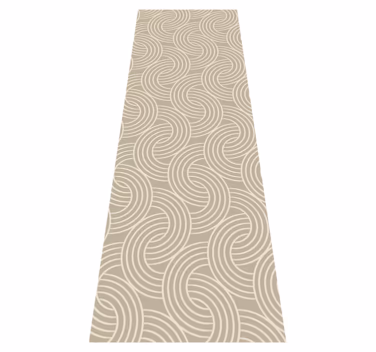 Skandinávský vinylový koberec béžový minimalistický vzor - TenStickers