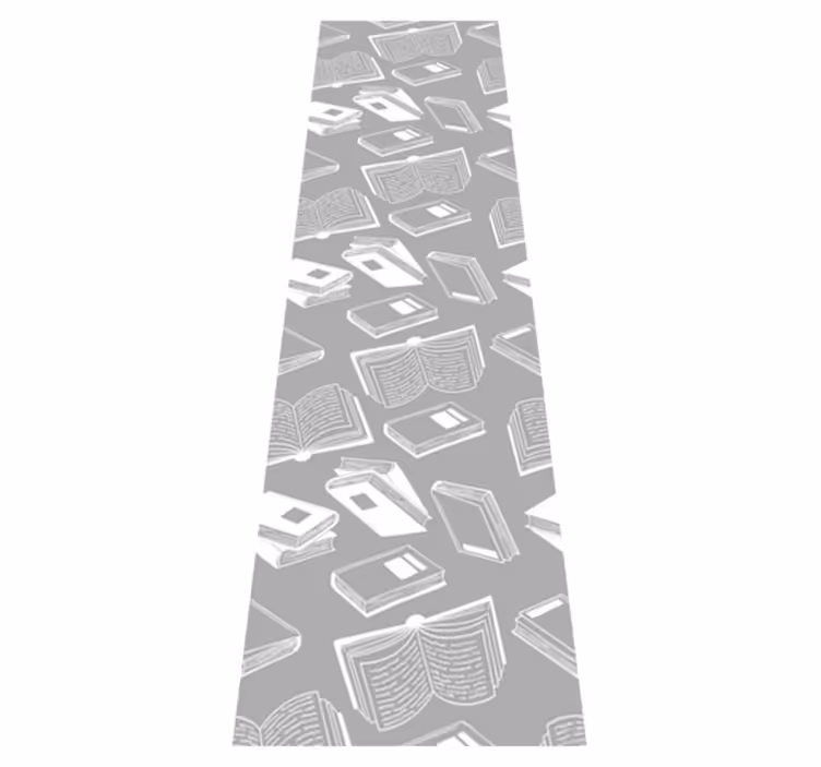 Skandinávský vinylový koberec Šedá báseň - TenStickers