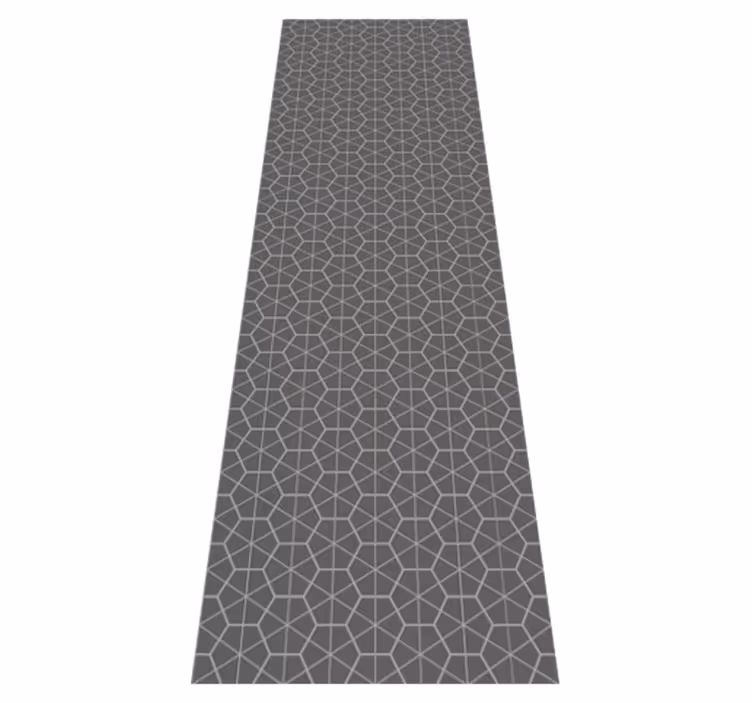 Skandinávský vinylový koberec minimalistický hexagon - TenStickers