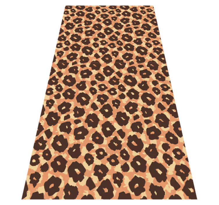 Zvířecí vinylový koberec klasická sametová leopardí imitace - TenStickers