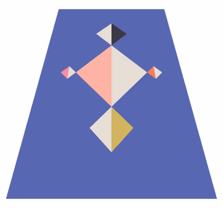 Moderní vinylový koberec s geometrickým vzorem - TenStickers