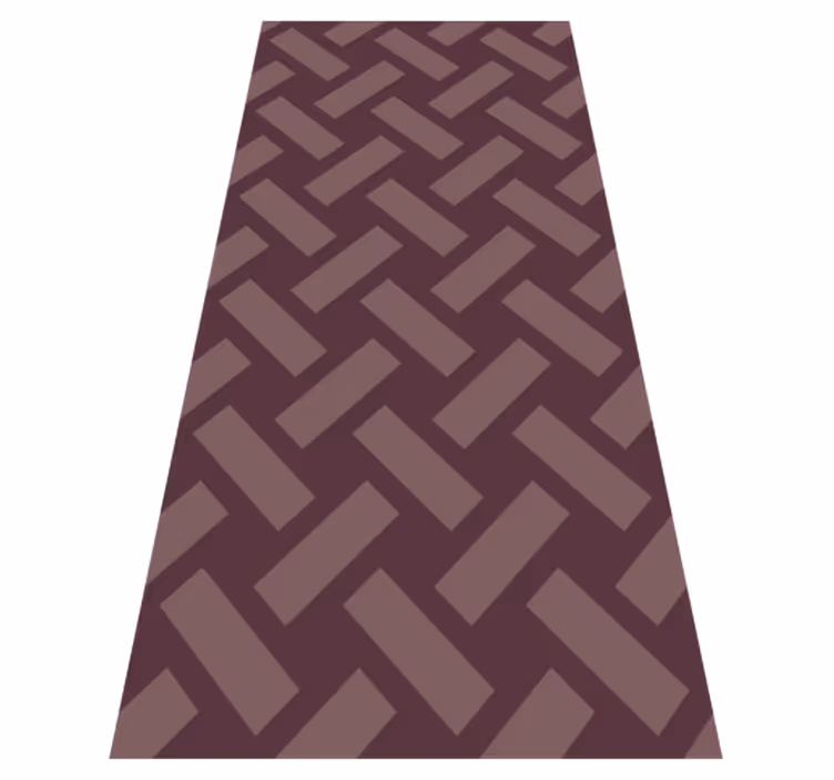 Vinylový koberec s texturou geometrický fialový čtverec - TenStickers