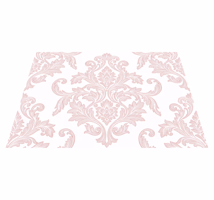 Vintage vinylový koberec v jemném damaskovém paisley - TenStickers