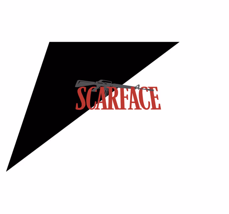 Vinylový koberec s frázemi scarface s textem - TenStickers