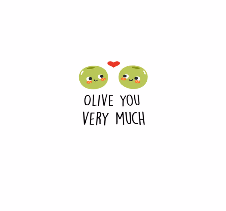 Vinylový koberec s frázemi ovesné olivy vtipně - TenStickers