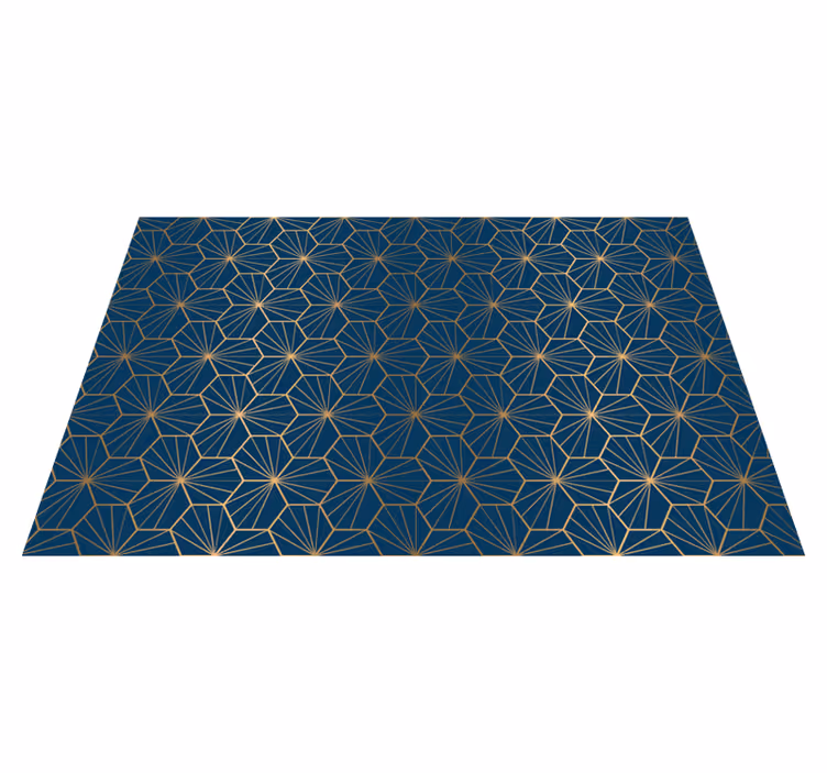 Geometrický vinylový koberec elegantní geometrický vzor - TenStickers