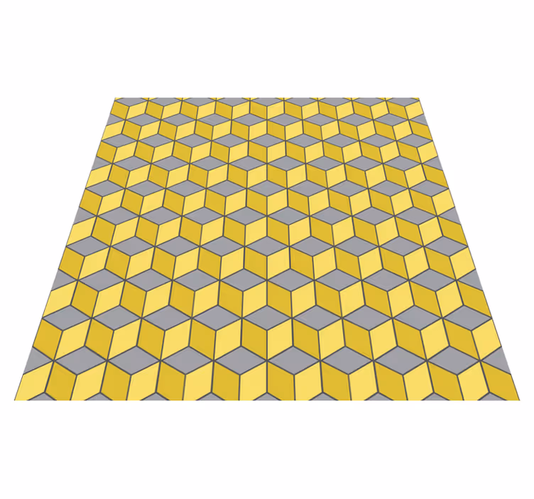 Geometrický vinylový koberec pantone čtverce - TenStickers