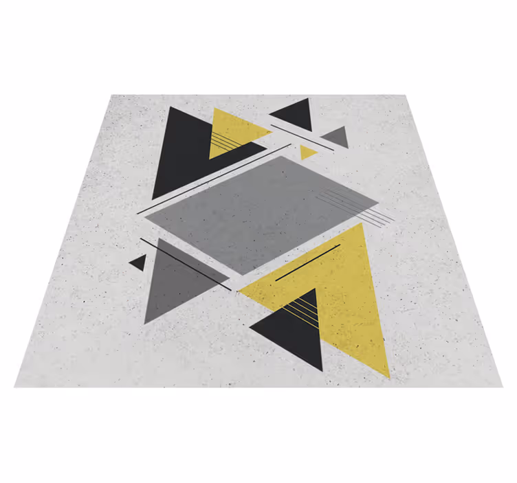 Geometrický vinylový koberec severské trojúhelníky - TenStickers