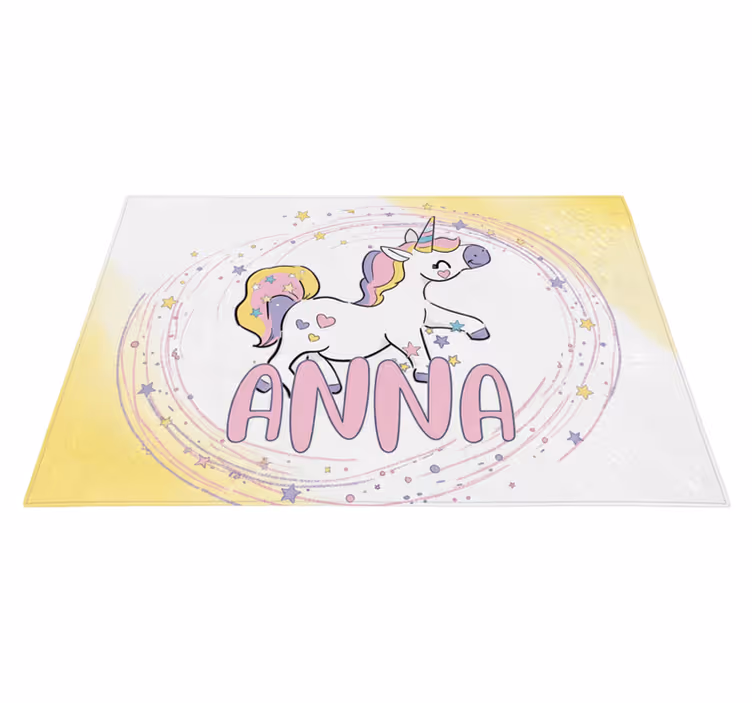 Vinylový koberec pro děti s designem kouzelného jednorožce - TenStickers