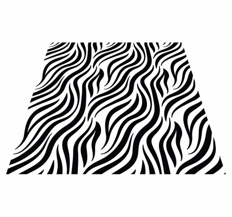 Zebra pruh zvířecí tisk vinyl koberec - TenStickers
