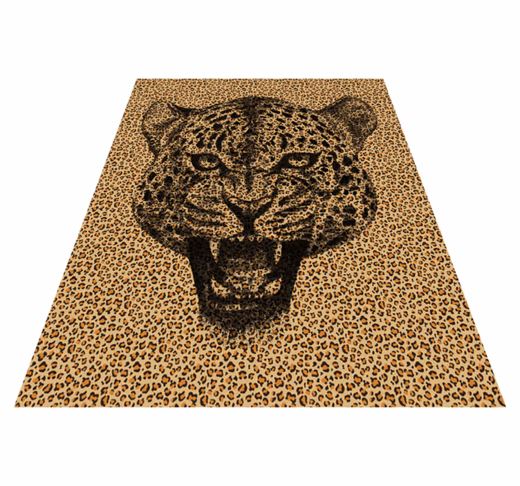 úžasný leopardí zvířecí tisk vinyl koberec - TenStickers